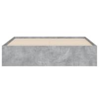 Bedframe met lades bewerkt hout betongrijs 150x200 cm - thumbnail