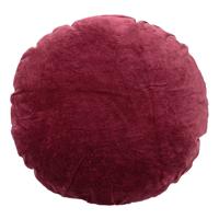 Bloomingville 90178215 bed kussen 45 x 45 cm Polyester Rond Rood - thumbnail