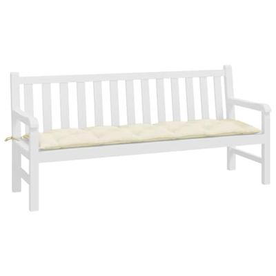 VidaXL Tuinbankkussen 180x50x7 cm oxford stof crèmekleurig VidaXL Tuinbankkussen 180x50x7 cm oxford stof crèmekleurig