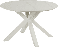 Hartman Ronde Tuintafel 'Xander' Keramiek, 120cm, kleur Wit - thumbnail