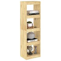 Boekenkast/kamerscherm 40x30x135,5 cm grenenhout - thumbnail