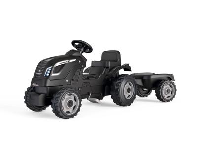Smoby Farmer XL Pedal Tractor + Trailer - Zwart