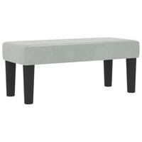 Boxspring bed met matras Lichtgrijs 80 x 200 cm Fluweel - thumbnail