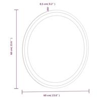 VidaXL Badkamerspiegel led rond 60 cm - thumbnail