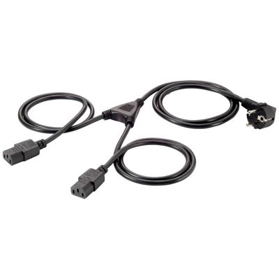 Equip Stroom Aansluitkabel 1.8 m Zwart