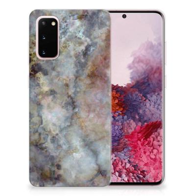 Samsung Galaxy S20 | TPU | Siliconen hoesje | Marmer Grijs