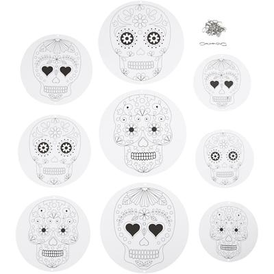 Creativ Company Mobielen met motief, d 12+15+18 cm, 300 gr, wit, 3 set/ 1 doos