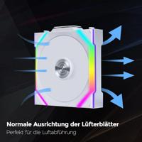 Lian Li Lian Li UNI FAN SL Wireless ARGB PWM Lüfter - 120 mm, weiß PC-ventilator - thumbnail