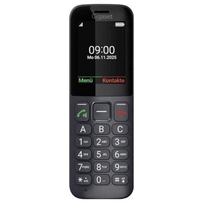 Gigaset COMFORT 600 SIM Mobiele telefoon Zwart, Grijs