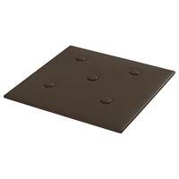VidaXL Wandpanelen 12 st 1,08 m² 30x30 cm kunstleer bruin - thumbnail