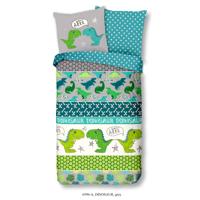 Good Morning Kinderdekbedovertrek "dino's" - Multi - (135x200 cm) - Katoen - thumbnail