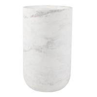 Zuiver Vaas 'Fajen' Marmer, 25cm hoog, kleur Wit - thumbnail