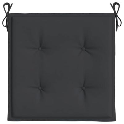 VidaXL Tuinstoelkussens 2 st 40x40x3 cm oxford stof zwart