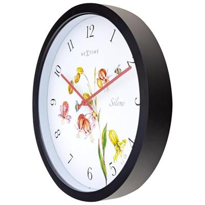 NeXtime NE-4316 Buitenklok Silene 30.5 cm Zwart/Wit NeXtime NE-4316 Buitenklok Silene 30.5 cm Zwart/Wit