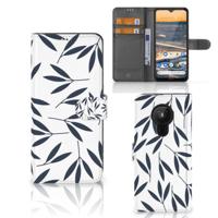 Nokia 5.3 Hoesje Leaves Blue - thumbnail