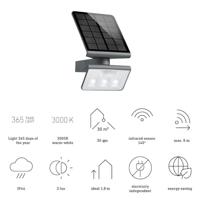 Steinel AUSSENLEUCHTE XSOLAR L-S ONE ANT 081973 Wandspot op zonne-energie LED Zonder 1.2 W Antraciet-grijs - thumbnail
