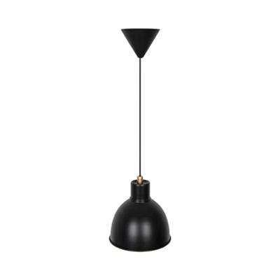 Mat zwarte hanglamp met E27 fitting Nordlux Pop