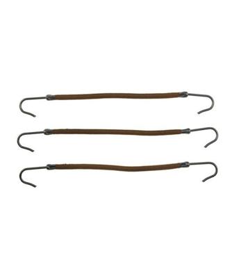 Voorkappers Elastiek met haakjes bruin 10st. Voorkappers Elastiek met haakjes bruin 10st.