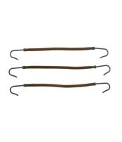 Voorkappers Elastiek met haakjes bruin 10st. - thumbnail