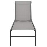 Ligbedden 2 st met tafel textileen en staal - thumbnail