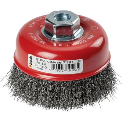 kwb AGGRESSO-FLEX ® potborstels, gegolfde HSS-staaldraad voor gebruik met haakse slijpers 719126 1 stuk(s) kwb AGGRESSO-FLEX ® potborstels, gegolfde HSS-staaldraad voor gebruik met haakse slijpers 719126 1 stuk(s)