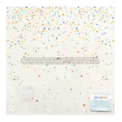 American Crafts • specialty paper buenos días 12x12" acetate with gold foil