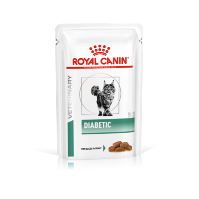 Royal Canin Veterinary Diabetic natvoer kat (in saus) 2 dozen (24 x 85 g)