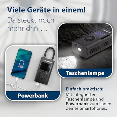 Blaupunkt 2008024000050 TPM 124 Luchtpomp Zwart