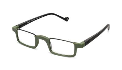 Leesbril Aptica Bridge Square Manhattan-Donker Groen-+3.00