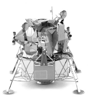 Eureka metal earth apollo lunar module zilver editie