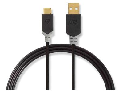 Nedis USB 2.0 Kabel A naar C 2 m zwart Nedis USB 2.0 Kabel A naar C 2 m zwart