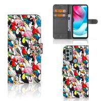 Motorola Moto G60s | Telefoonhoesje | Met pasjeshouder | Birds - thumbnail