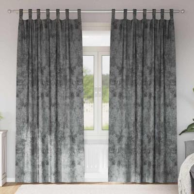 VidaXL Velvet gordijnen met gordijnen 2 pcs grijs 245 x 140 cm fluweel