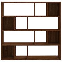 Boekenkast/kamerscherm 105x24x102 cm bruin eikenkleur - thumbnail