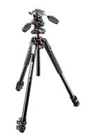 Manfrotto MK190XPRO3-3W Treppiede con Testa 3 Vie, 3 Sezioni in Alluminio, Nero - thumbnail