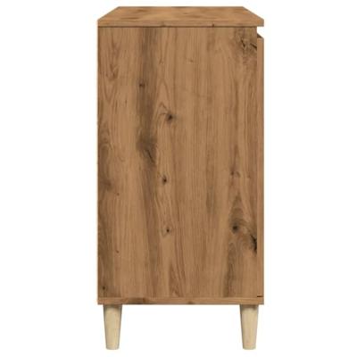 Dressoir 102x35x70 cm bewerkt hout artisanaal eikenkleurig Dressoir 102x35x70 cm bewerkt hout artisanaal eikenkleurig