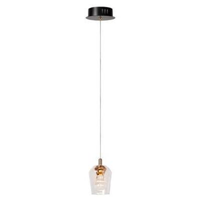 Lucide BERLIANE - Hanglamp - Ø 12 cm - LED Dimb. - 1x4W 2700K - Met vervangbare LED-module - Transparant | Essential