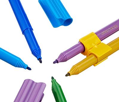 Faber Castell fc-155533 viltstiften connector 33 stuks met 10 clips in vrachtwagen - thumbnail