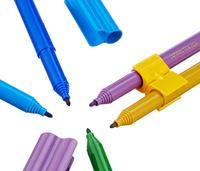 Faber Castell fc-155533 viltstiften connector 33 stuks met 10 clips in vrachtwagen - thumbnail