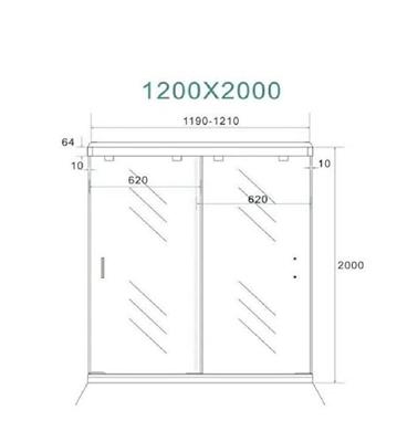 Wiesbaden dubbele-nis-schuifdeuren 1200x2000