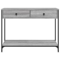 Wandtafel 100x34,5x75 cm bewerkt hout grijs sonoma eikenkleurig - thumbnail