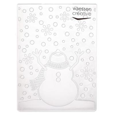 Vaessen Creative • embossing folder sneeuwpop