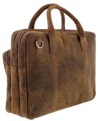 Plevier Galileo laptoptas 16 inch bruin