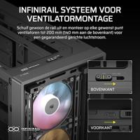 ATX Semi-toren BehuizingCorsair Zwart - thumbnail