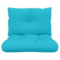 VidaXL Palletkussens 2 st oxford stof turquoise - thumbnail