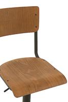 J-Line barstoel - hout|metaal - bruin - 2 stuks - thumbnail