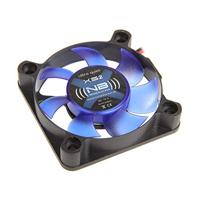 NoiseBlocker BlackSilent XS2 PC-ventilator Zwart, Blauw (doorschijnend) (b x h x d) 50 x 50 x 10 mm - thumbnail
