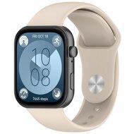 Siliconen sportband - Beige - Huawei Watch Fit 3 / Fit 4 - thumbnail