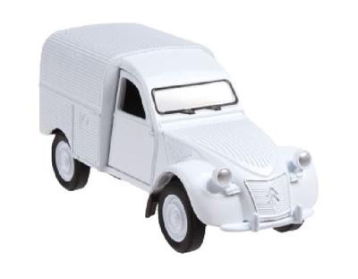 Welly busje Citroen 2CV Fourgonnette 12 cm die cast wit
