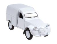 Welly busje Citroen 2CV Fourgonnette 12 cm die cast wit - thumbnail